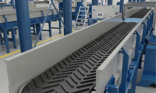 Cleated and Sidewall Belt Conveyor