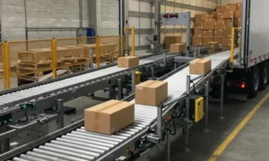 Inclined and Horizontal Truck Conveyor