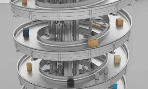 Gravity Spiral Conveyor – Energy-Free Downward Flow
