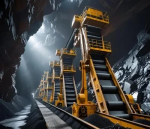 Vertical material transportation in coal mines for Vertical Screw Conveyors