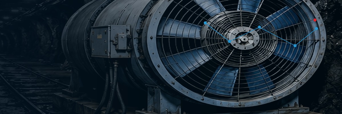 Representative underground mine monitoring illustration for Online Monitoring of Ventilation Fans in Coal Mines